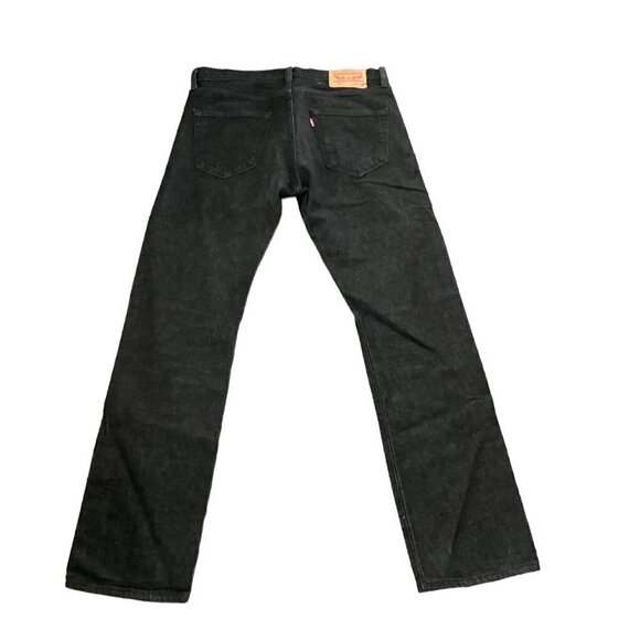 Levi's 501 Button Fly Jeans 32x32 Black #189E - Picture 8 of 13